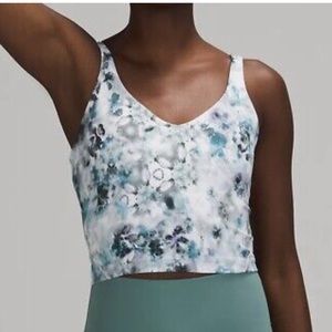 NWOT lululemon align cropped tank top kaleidofloral print size 10 FREE SHIPPING